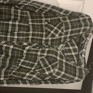 Size 3 Torrid Green Plaid Babydoll Top